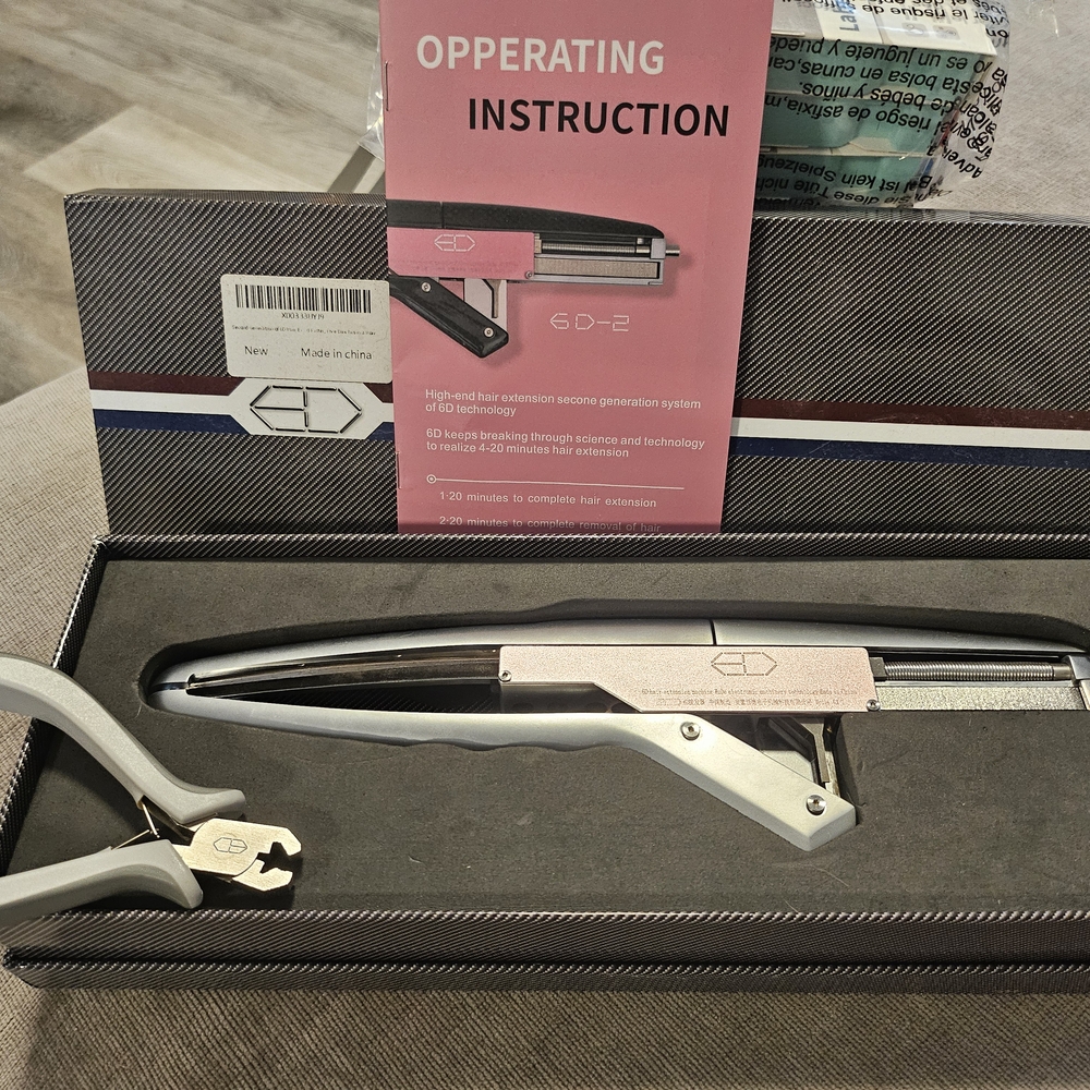 6D Hair Extensions Machine Kit, 2nd Generation Human Hair No-Trace Extension